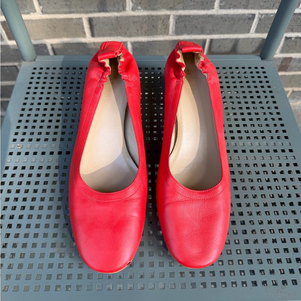 Everlane Red Kitten Heels